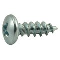 Midwest Fastener Sheet Metal Screw, #8 x 1/2 in, Zinc Plated Steel Pan Head Phillips Drive, 100 PK 03238